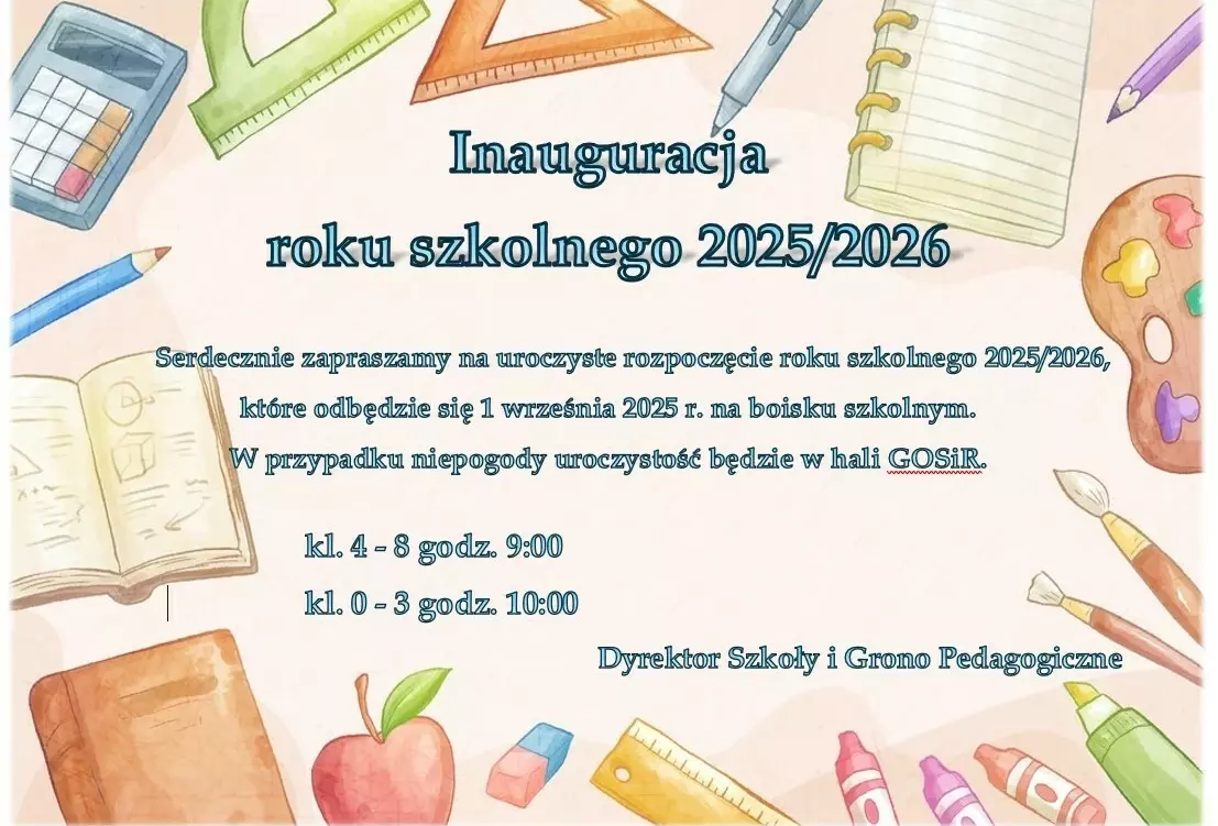 Zdjęcie do INAUGURACJA ROKU SZKOLNEGO 2025/2026