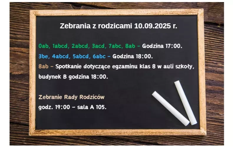 Zdjęcie do Spotkania z rodzicami 